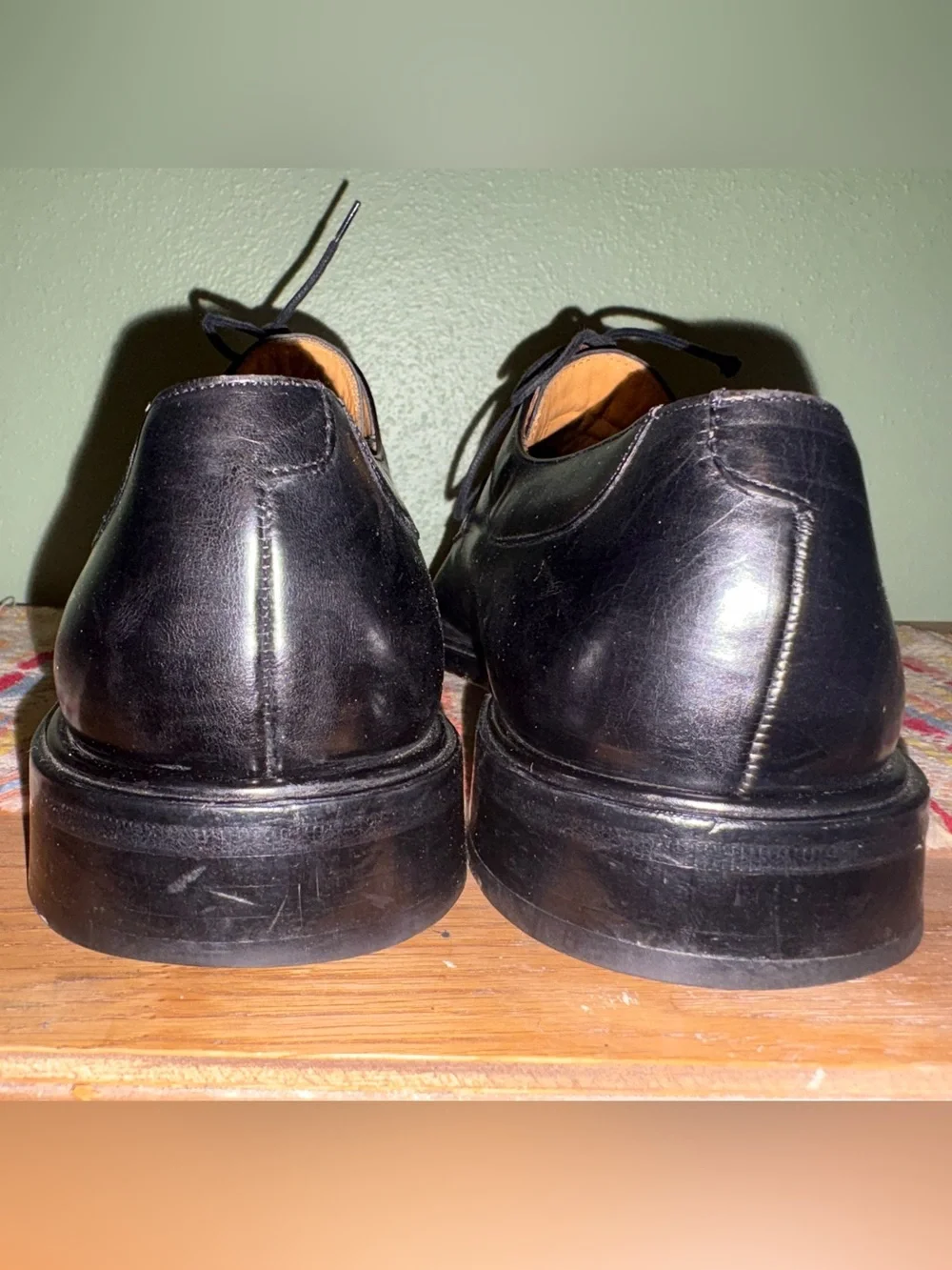 Mezlan Fiore Men’s Black Spanish Leather Dress Shoes 12B